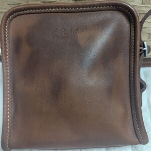 Coach Tan Leather Men's Messenger Bag